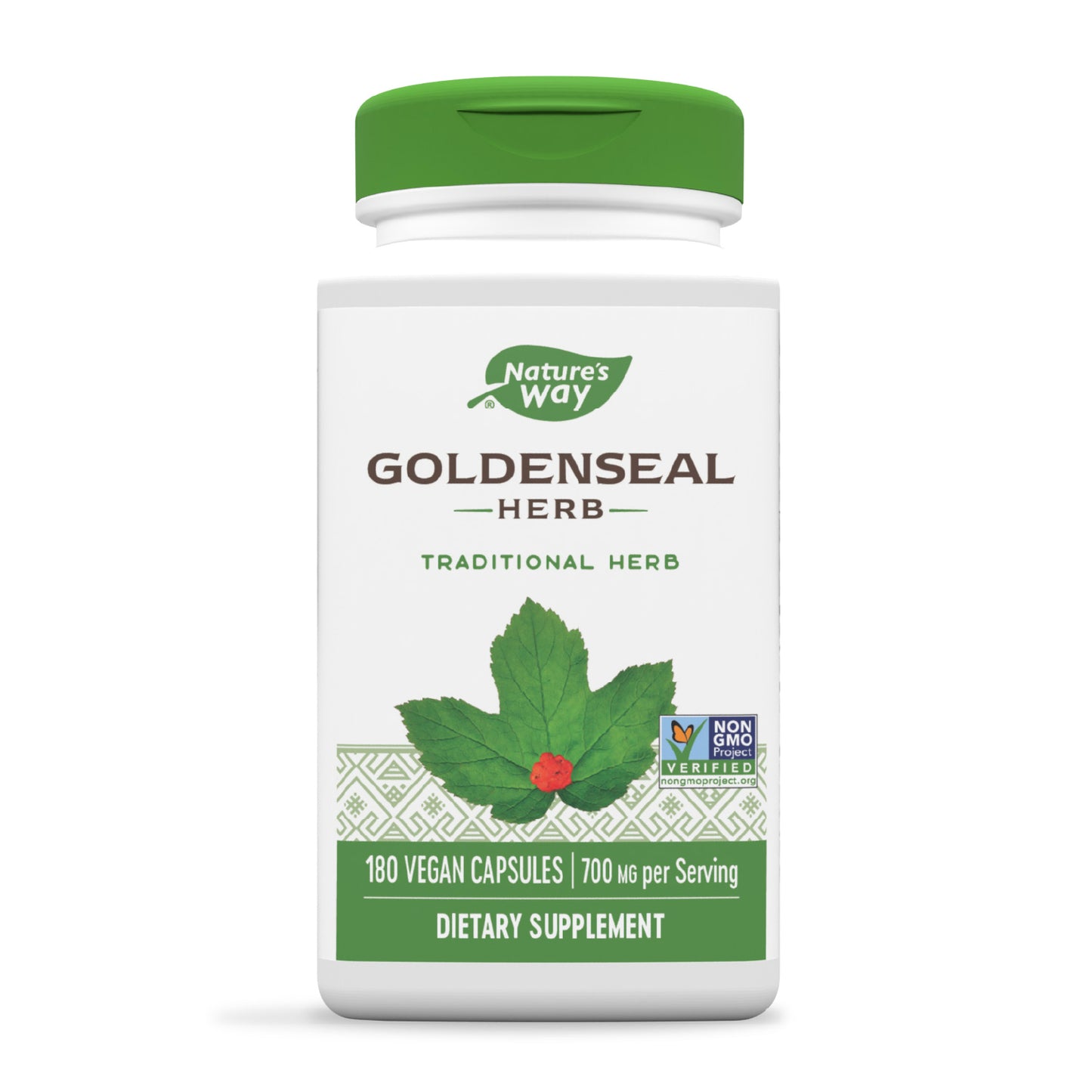 Nature‚Äôs Way Premium Goldenseal Herb, 800 mg Per Serving, 180 Vegetarian Capsules