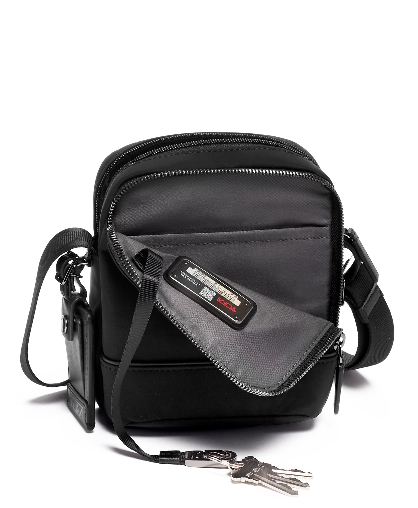 TUMI Harrison Nicols Small Crossbody - Compact Crossbody Bag for Travel & Business - Women's & Men's Crossbody Pouch Bag - Black