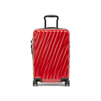 TUMI - 19 Degree Expandable Carry-On - 4-Wheeled Hard Shell Suitcase - 21.8" X 14.0" X 9.0" - Blaze Red
