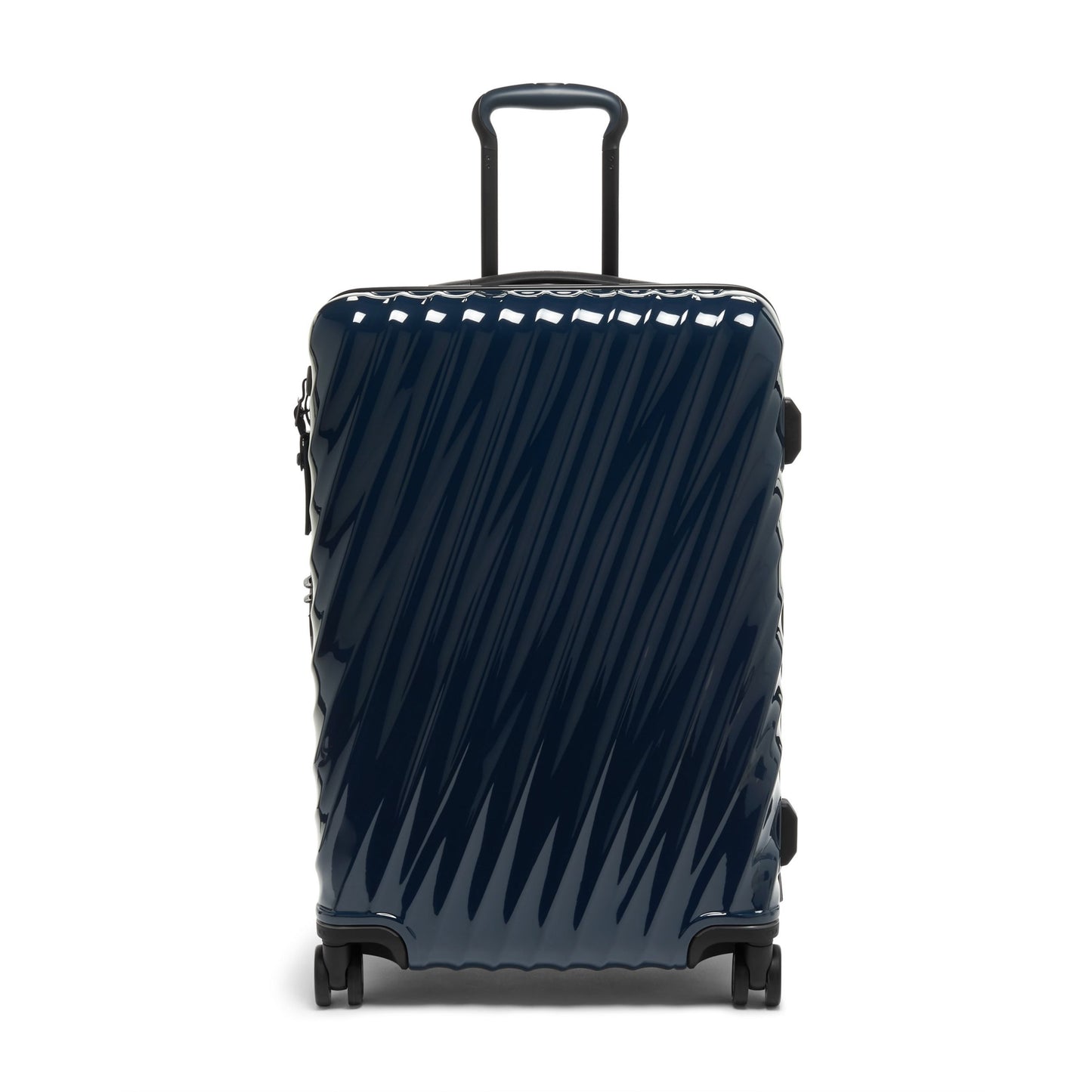 TUMI - 19 Degree Medium Expandable Checked Packing Case - 4-Wheeled Luggage - Hard Shell Suitcase - 26.0" X 17.5" X 10.0" - Navy