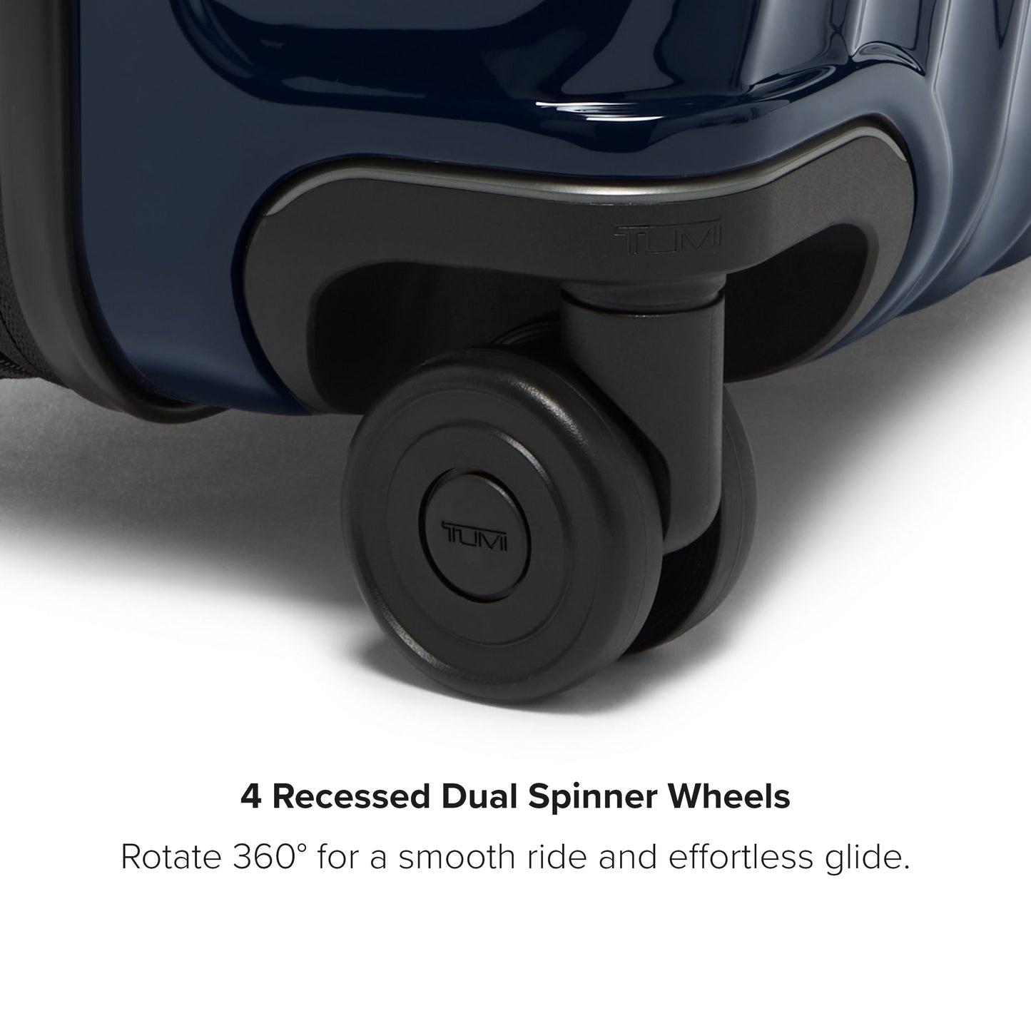 TUMI - 19 Degree Medium Expandable Checked Packing Case - 4-Wheeled Luggage - Hard Shell Suitcase - 26.0" X 17.5" X 10.0" - Navy