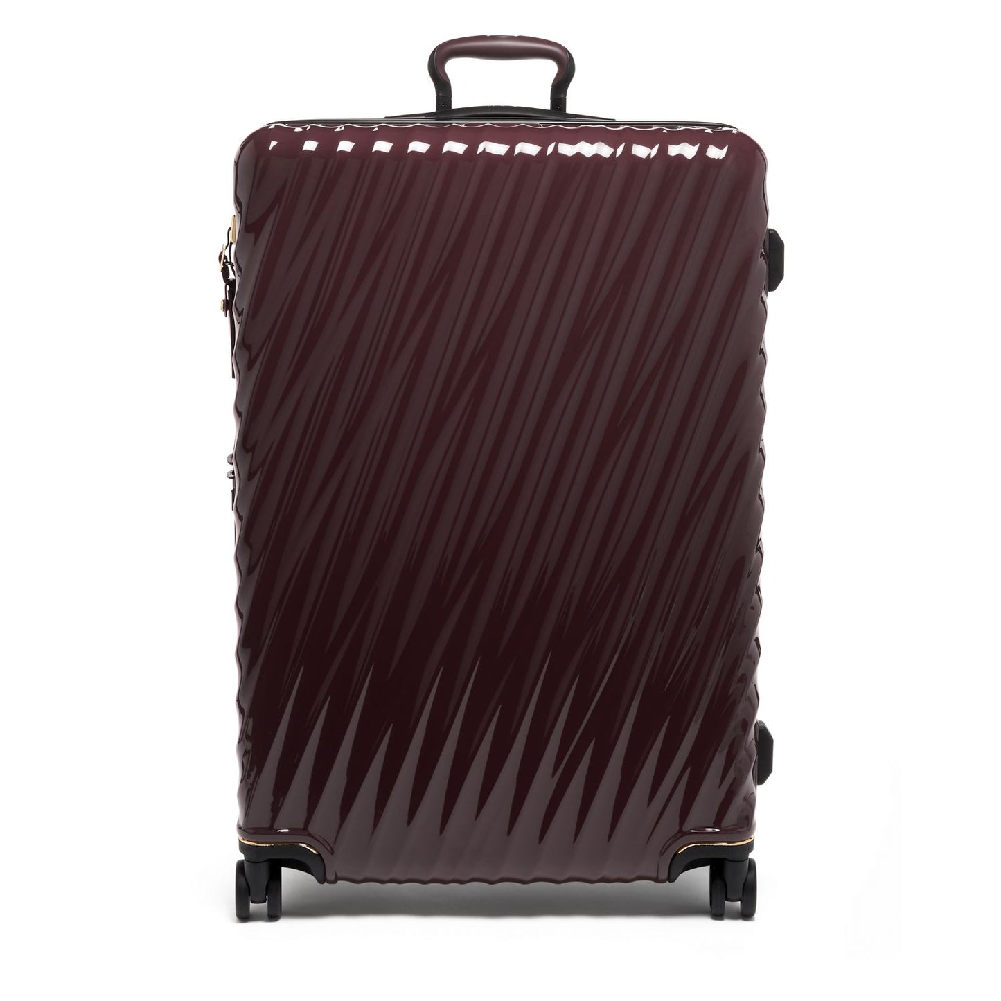 TUMI - 19 Degree Large Expandable Checked Luggage - 4-Wheels - Durable Hard Shell Zipper Expansion Checked Bag - Suitcase - Beetroot Red