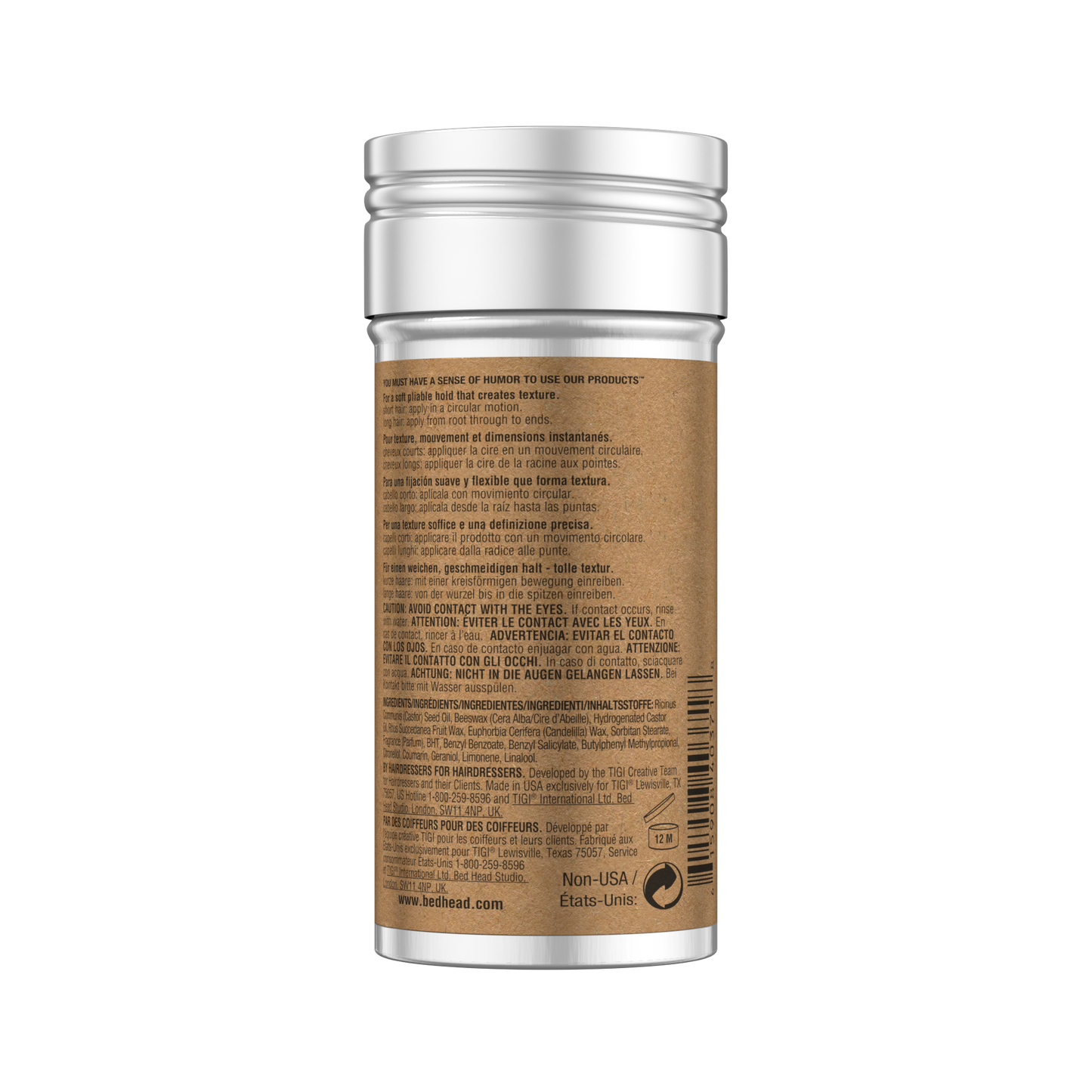 Bead Head by TIGI Hair Wax Stick 2.57 Ounce (Pack of 2)