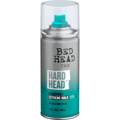 Bed Head by TIGI Hard Head Hairspray for Extra Strong Hold Travel Size 3 oz (Pack of 2)