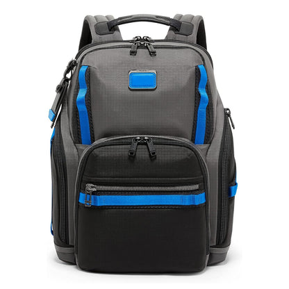 TUMI - Alpha Bravo Search Backpack - Laptop Backpack for Men & Women - Backpack for Work & Travel - 17.0" X 14.0" X 8.3" - Grey/Blue
