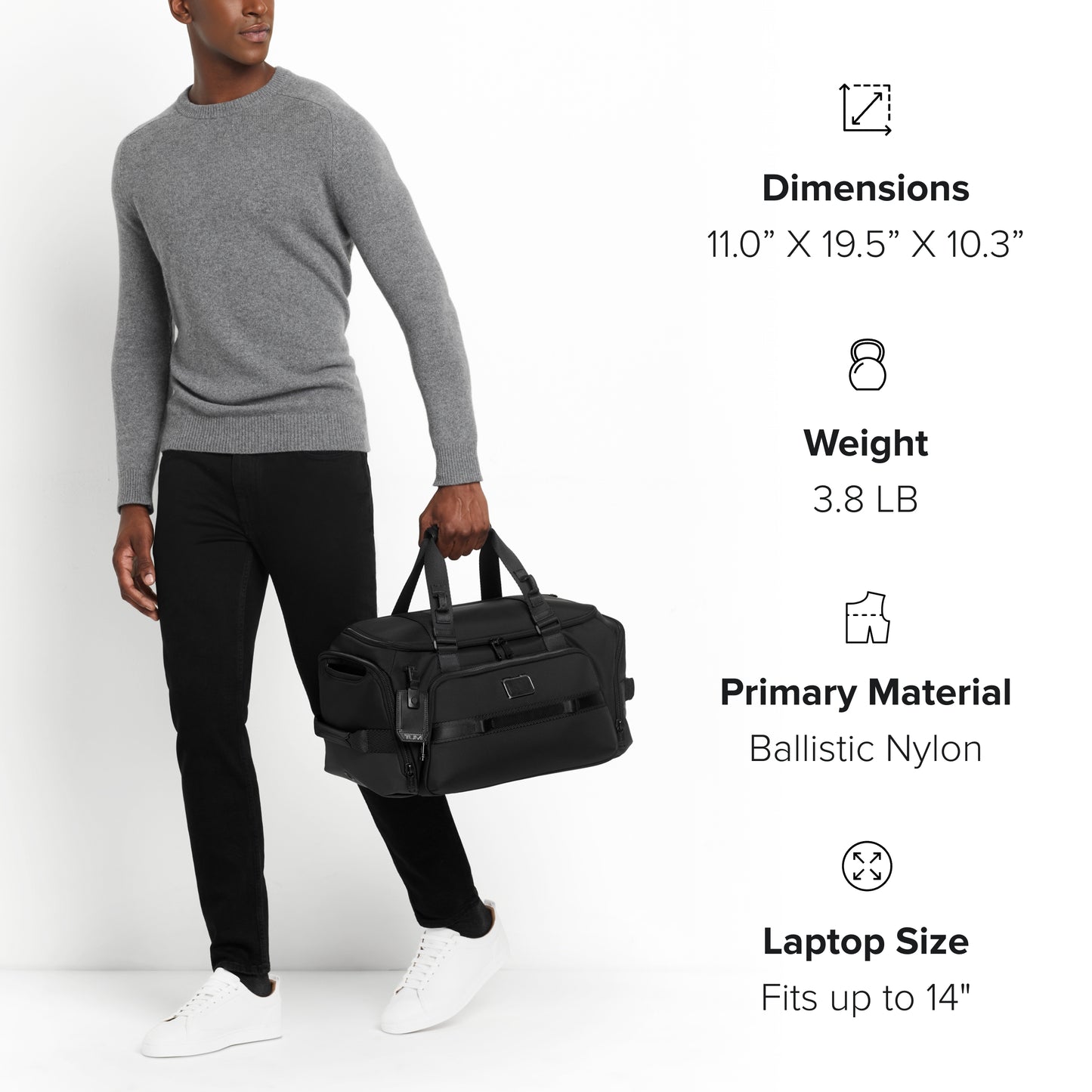 TUMI Alpha Bravo Mason Duffel - Grey/Blue