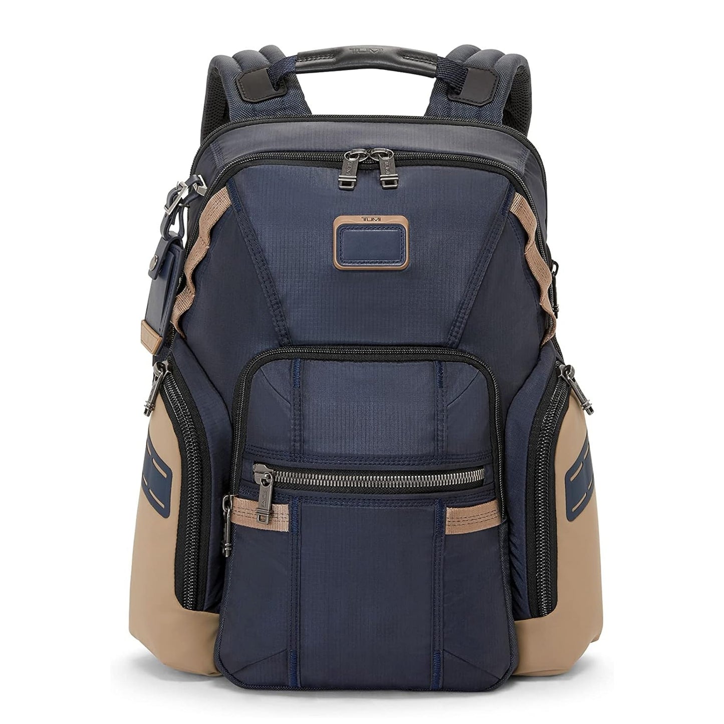 TUMI - Alpha Bravo Navigation Backpack - Everyday Travel Backpack - Fits Up to 15" Laptop - 16.0" X 14.0" X 7.3" - Midnight Navy/Khaki