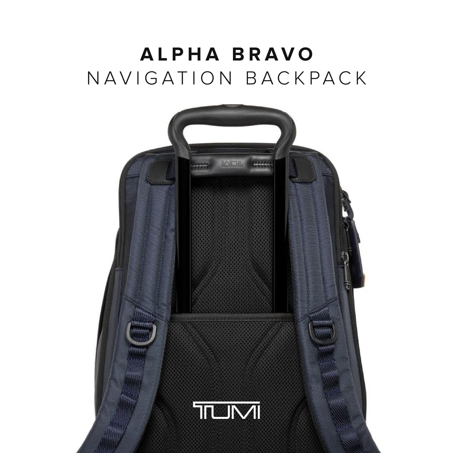 TUMI - Alpha Bravo Navigation Backpack - Everyday Travel Backpack - Fits Up to 15" Laptop - 16.0" X 14.0" X 7.3" - Midnight Navy/Khaki