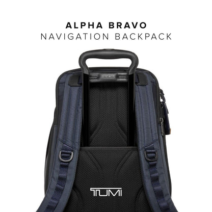 TUMI - Alpha Bravo Navigation Backpack - Everyday Travel Backpack - Fits Up to 15" Laptop - 16.0" X 14.0" X 7.3" - Midnight Navy/Khaki