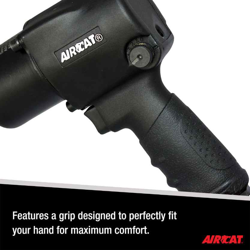 AIRCAT 1431-2: 1/2-Inch Impact Wrench with 2-Inch Extended Anvil 1,000 ft-lbs