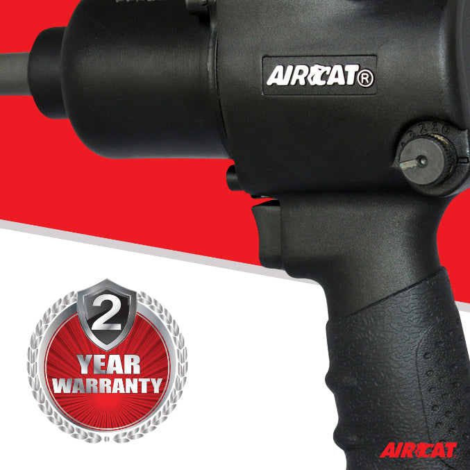 AIRCAT 1431-2: 1/2-Inch Impact Wrench with 2-Inch Extended Anvil 1,000 ft-lbs