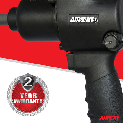AIRCAT 1431-2: 1/2-Inch Impact Wrench with 2-Inch Extended Anvil 1,000 ft-lbs