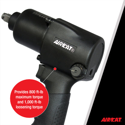 AIRCAT 1431: 1/2-Inch Impact Wrench 1,000 ft-lbs