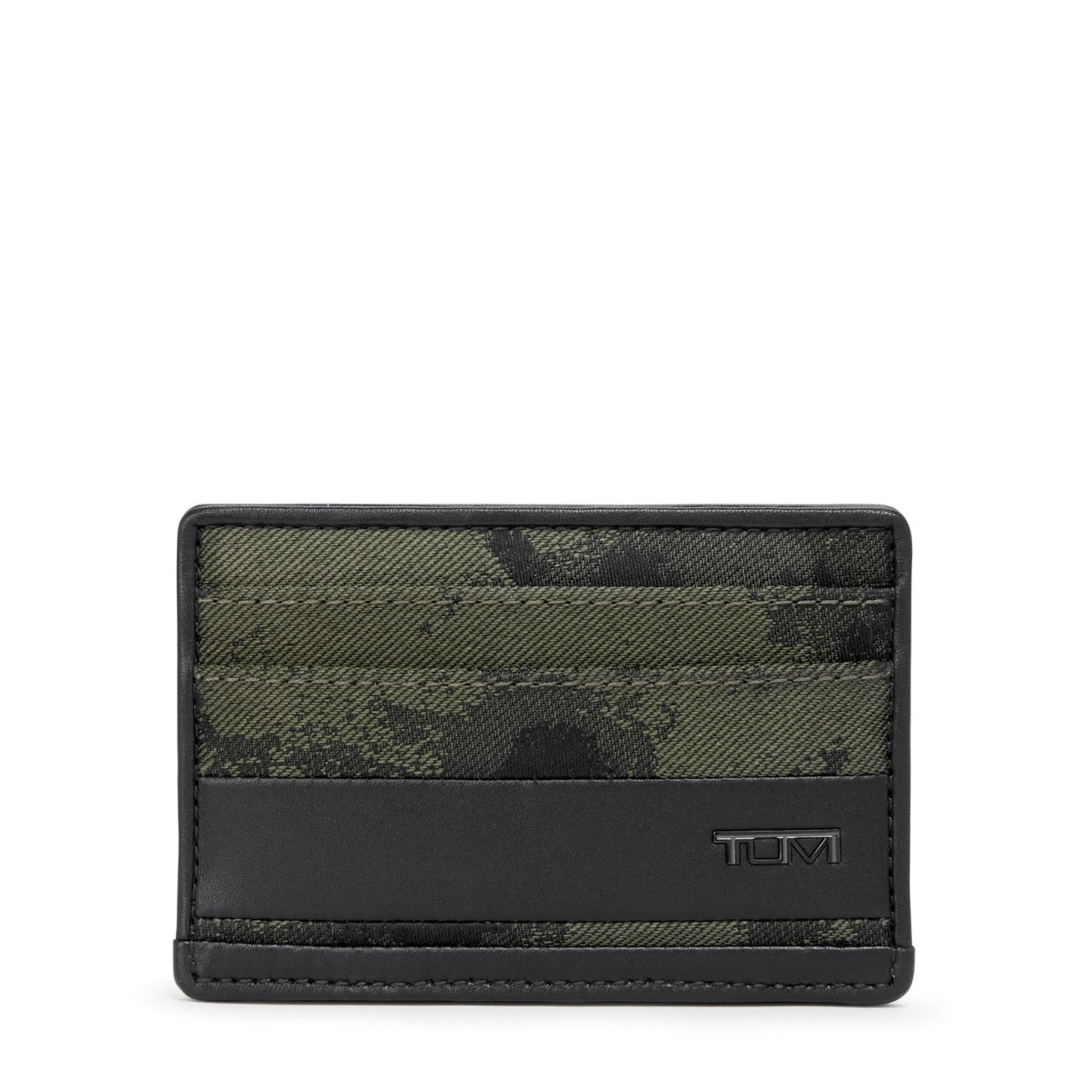 TUMI - Alpha Slim Card Case - Slim Billfold Wallet for Travel - Slip Pocket Wallet - Small Wallet - 2.8" X 4.1" X 0.2" - Camo Jacquard