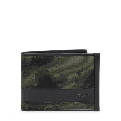 TUMI - Alpha Double Billfold - Men's Premium Wallet - Secure & Durable with Hidden Card Pocket - Camo Jacquard