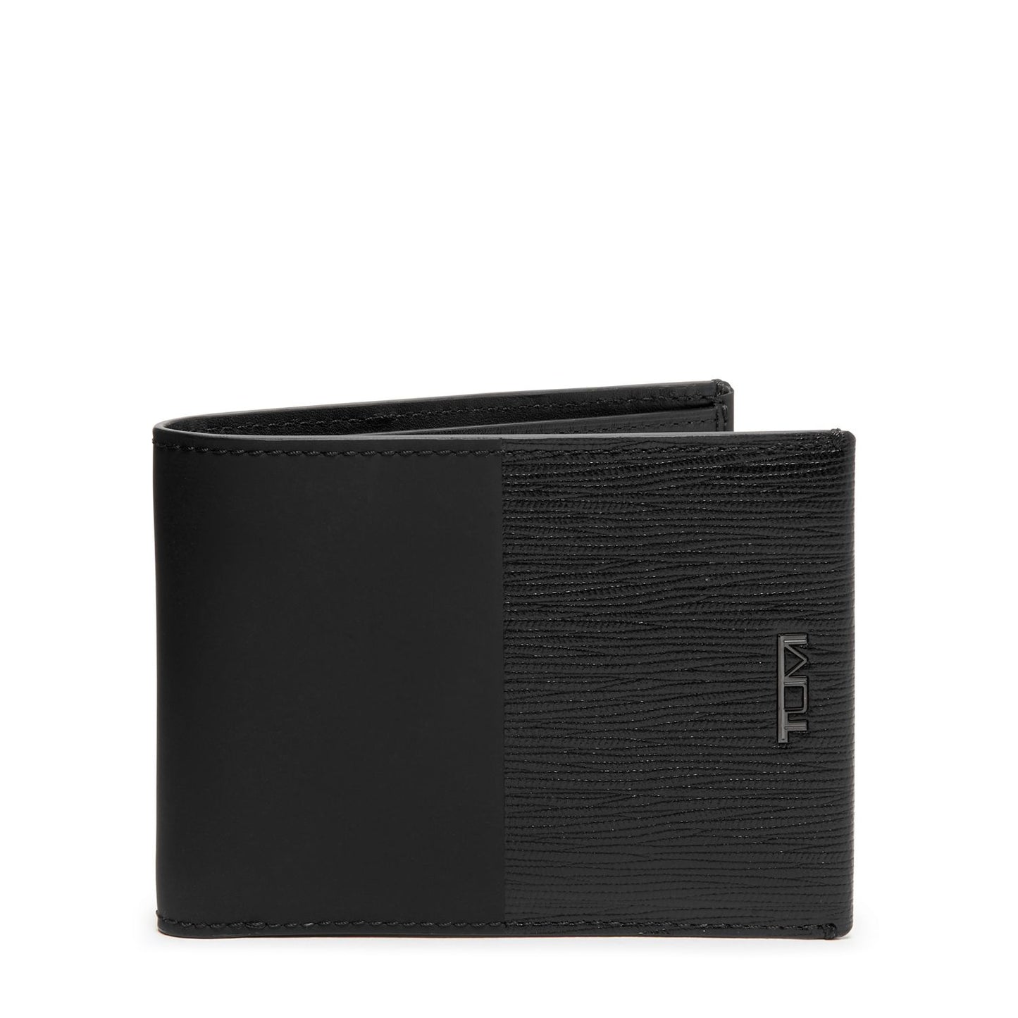 TUMI - Nassau Double Billfold Wallet - Men's Premium Leather Card Holder - RFID Protection - Black/Black