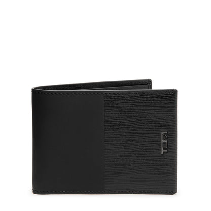 TUMI - Nassau Double Billfold Wallet - Men's Premium Leather Card Holder - RFID Protection - Black/Black