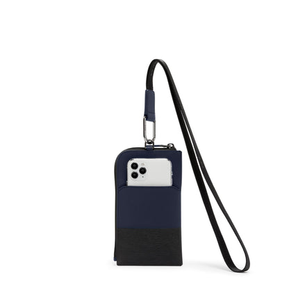 TUMI TUMI+ Card Pouch Lanyard - Navy/Black