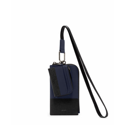 TUMI TUMI+ Card Pouch Lanyard - Navy/Black
