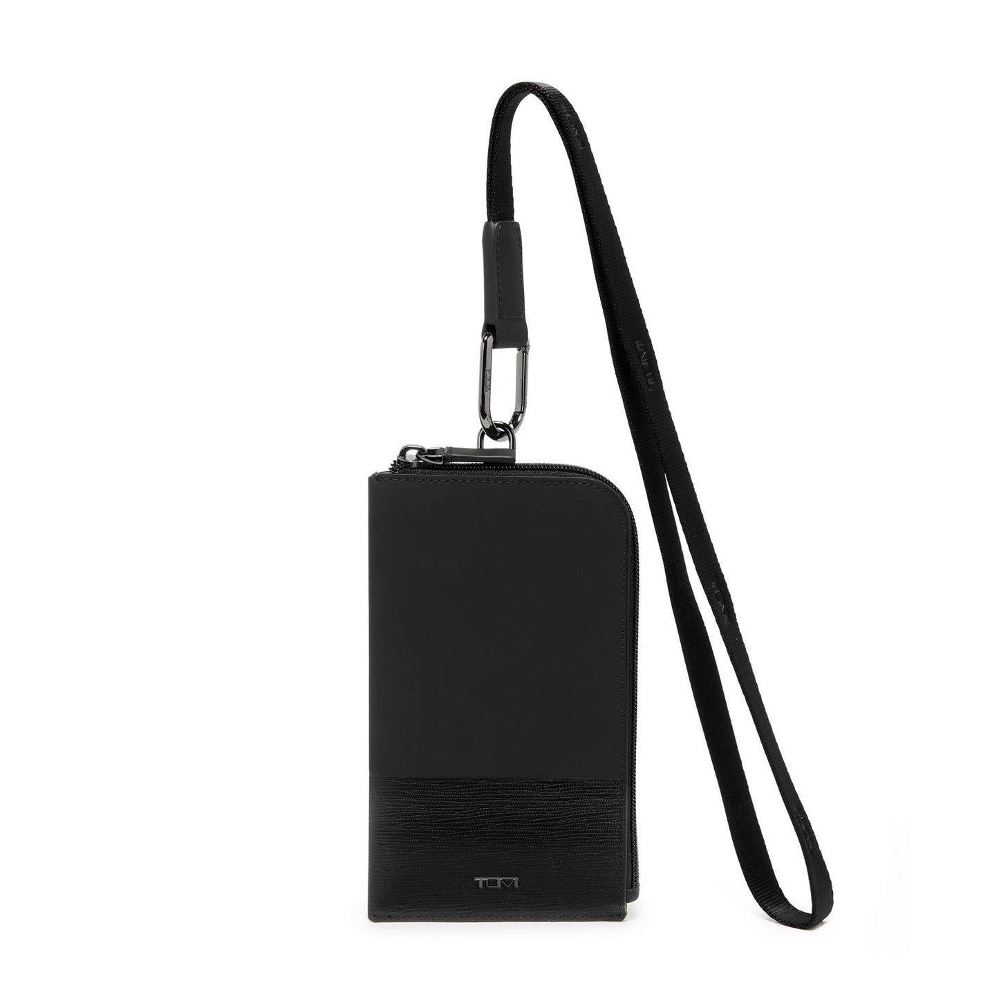 TUMI - Nassau SLG Card Pouch Lanyard - Black/Black