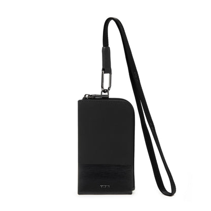 TUMI - Nassau SLG Card Pouch Lanyard - Black/Black
