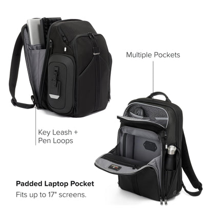TUMI - Alpha Bravo Esports Pro 17" Backpack - Expandable Travel and Commute Gaming and Tech Bag - Fits up to 17" Laptop - Black