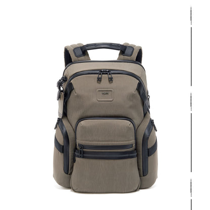 TUMI - Alpha Bravo Navigation Backpack - Everyday Travel and Commute Bag - Fits Up to 15" Laptop - 16.0" X 14.0" X 7.3" - Sand