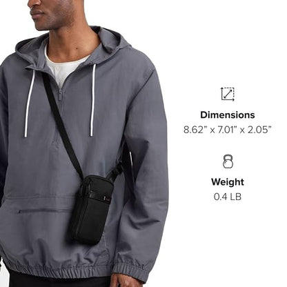 TUMI - Alpha Small Crossbody Pouch - Compact Crossbody Bag with Pockets - Shoulder Bag for Men & Women Tracer - Black