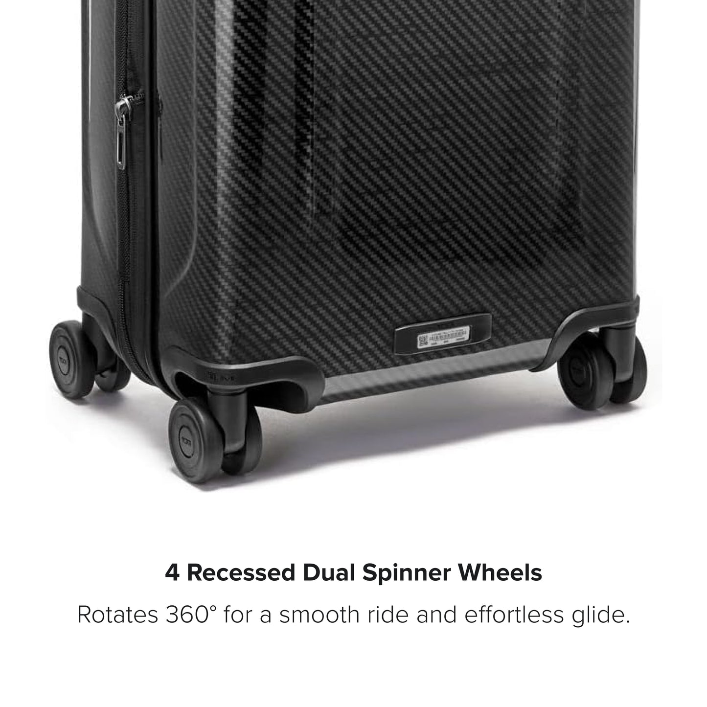 TUMI - Tegra-Lite International Expandable 4 Wheeled Carry-On - Carry On Luggage with Spinner Wheels & TSA Luggage Lock - Black/Graphite