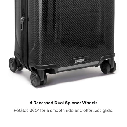 TUMI - Tegra-Lite International Expandable 4 Wheeled Carry-On - Carry On Luggage with Spinner Wheels & TSA Luggage Lock - Black/Graphite