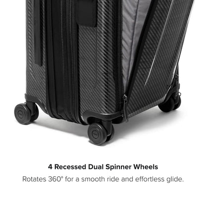 TUMI - Tegra-Lite 4 Wheel Luggage - Highly Durable Suitcase, Flexible Shell, Sleek and Lightweight Men's and Women's Expandable Rolling Bag - Front Pocket Expandable Carry On, Black Graphite