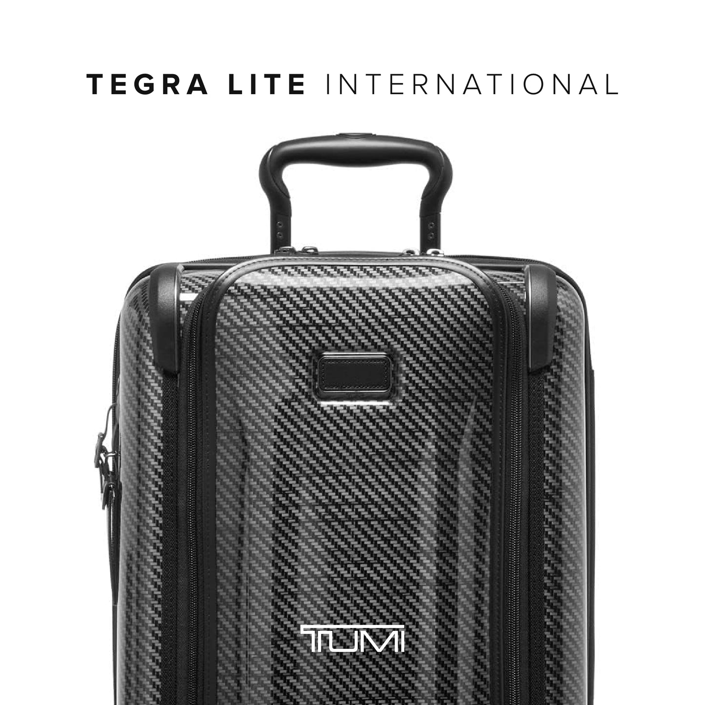 TUMI - Tegra-Lite 4 Wheel Luggage - Highly Durable Suitcase, Flexible Shell, Sleek and Lightweight Men's and Women's Expandable Rolling Bag - Front Pocket Expandable Carry On, Black Graphite