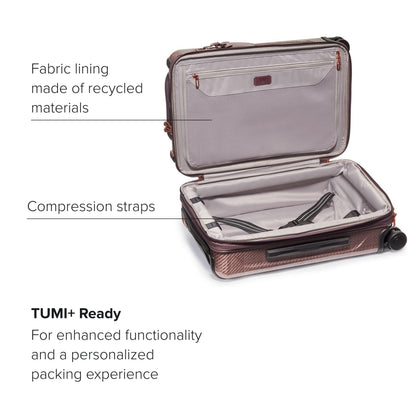 TUMI - Tegra-Lite 4 Wheel Luggage - Highly Durable Suitcase, Flexible Shell, Sleek and Lightweight Men's and Women's Expandable Rolling Bag - Front Pocket Expandable Carry On, Blush