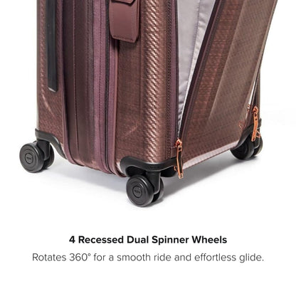 TUMI - Tegra-Lite 4 Wheel Luggage - Highly Durable Suitcase, Flexible Shell, Sleek and Lightweight Men's and Women's Expandable Rolling Bag - Front Pocket Expandable Carry On, Blush