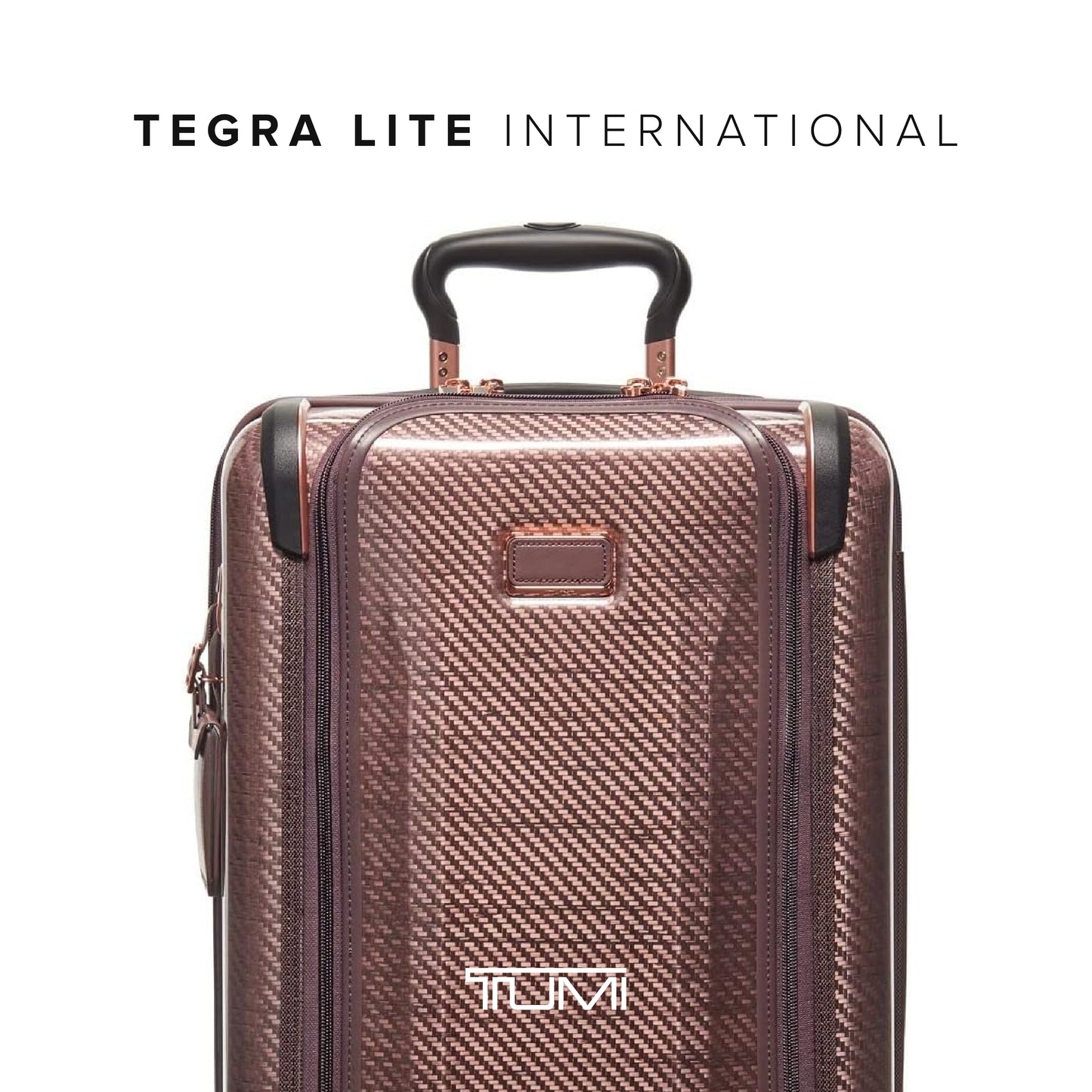 TUMI - Tegra-Lite 4 Wheel Luggage - Highly Durable Suitcase, Flexible Shell, Sleek and Lightweight Men's and Women's Expandable Rolling Bag - Front Pocket Expandable Carry On, Blush