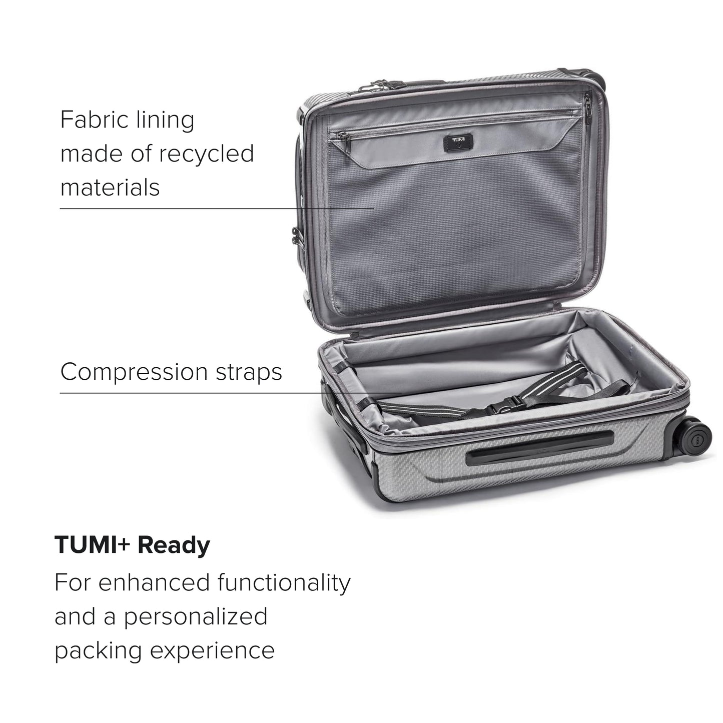 TUMI - Tegra-Lite 4 Wheel Luggage - Highly Durable Suitcase, Flexible Shell, Sleek and Lightweight Men's and Women's Expandable Rolling Bag - Continental, T-Graphite