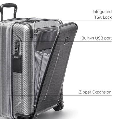 TUMI - Tegra-Lite 4 Wheel Luggage - Highly Durable Suitcase, Flexible Shell, Sleek and Lightweight Men's and Women's Expandable Rolling Bag - Continental, T-Graphite