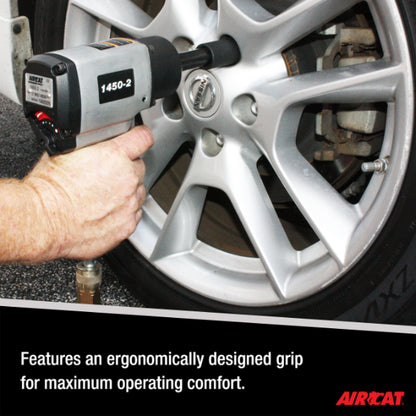 AIRCAT 1450-2: 1/2-Inch Impact Wrench with 2-Inch Extended Anvil 1,000 ft-lbs