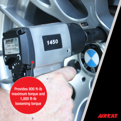 AIRCAT 1450: 1/2-Inch Impact Wrench 1,000 ft-lbs