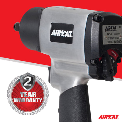AIRCAT 1450: 1/2-Inch Impact Wrench 1,000 ft-lbs