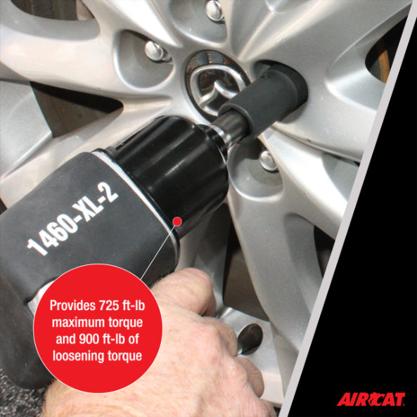 AirCAT 1460-XL-2 1/2" Impact wrench with 2" ext anvil 725 ft-lb