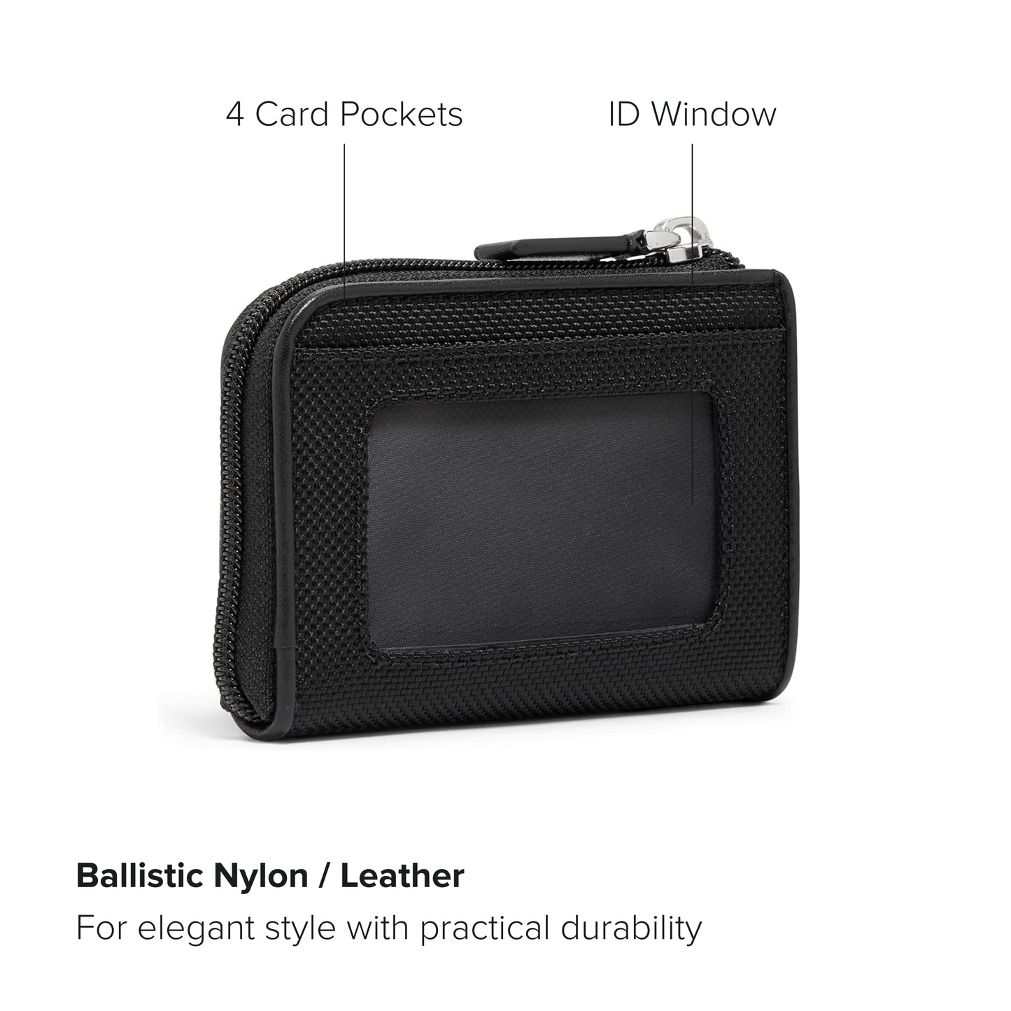 TUMI - Alpha Zip Card Case - Black