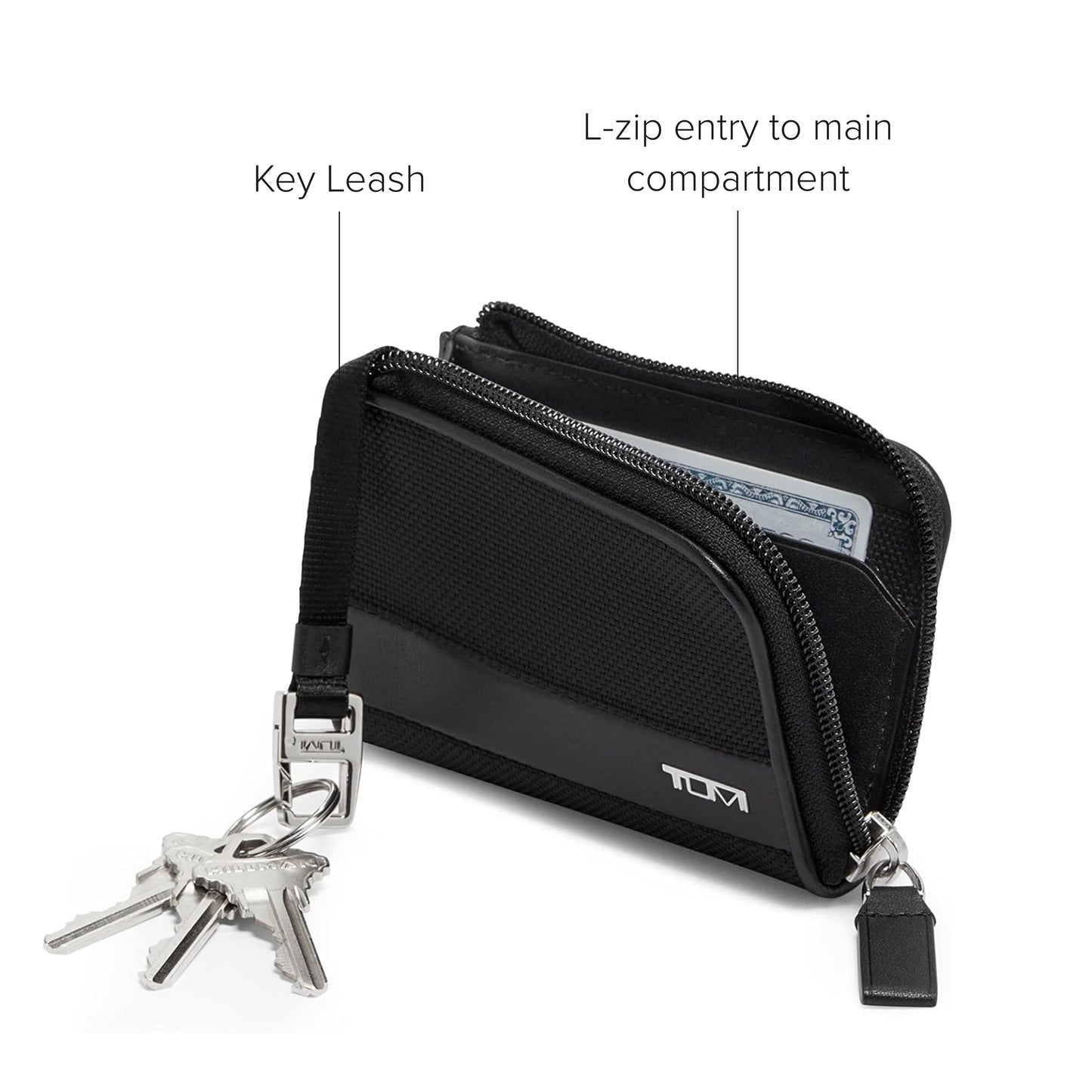 TUMI - Alpha Zip Card Case - Black