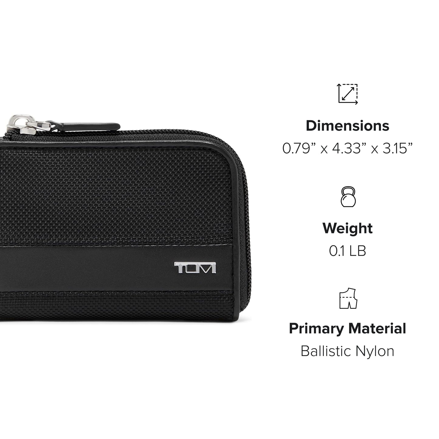 TUMI - Alpha Zip Card Case - Black