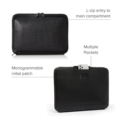 TUMI - Nassau Laptop Portfolio - Laptop Bag for Men & Women - Fits up to 14" Screens - Leather Laptop Travel Bag - Work Bag-