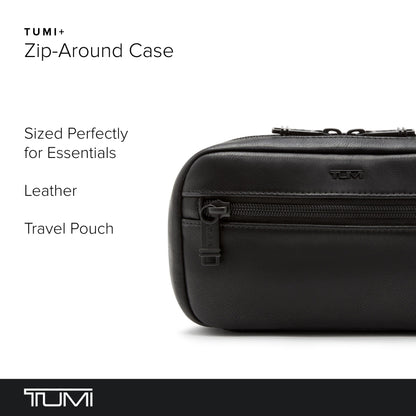 TUMI - Zip-Around Case - Travel Pouch Organizer Bag for Documents, Toiletries, Cosmetics - Accessories Case for Men & Women - Black