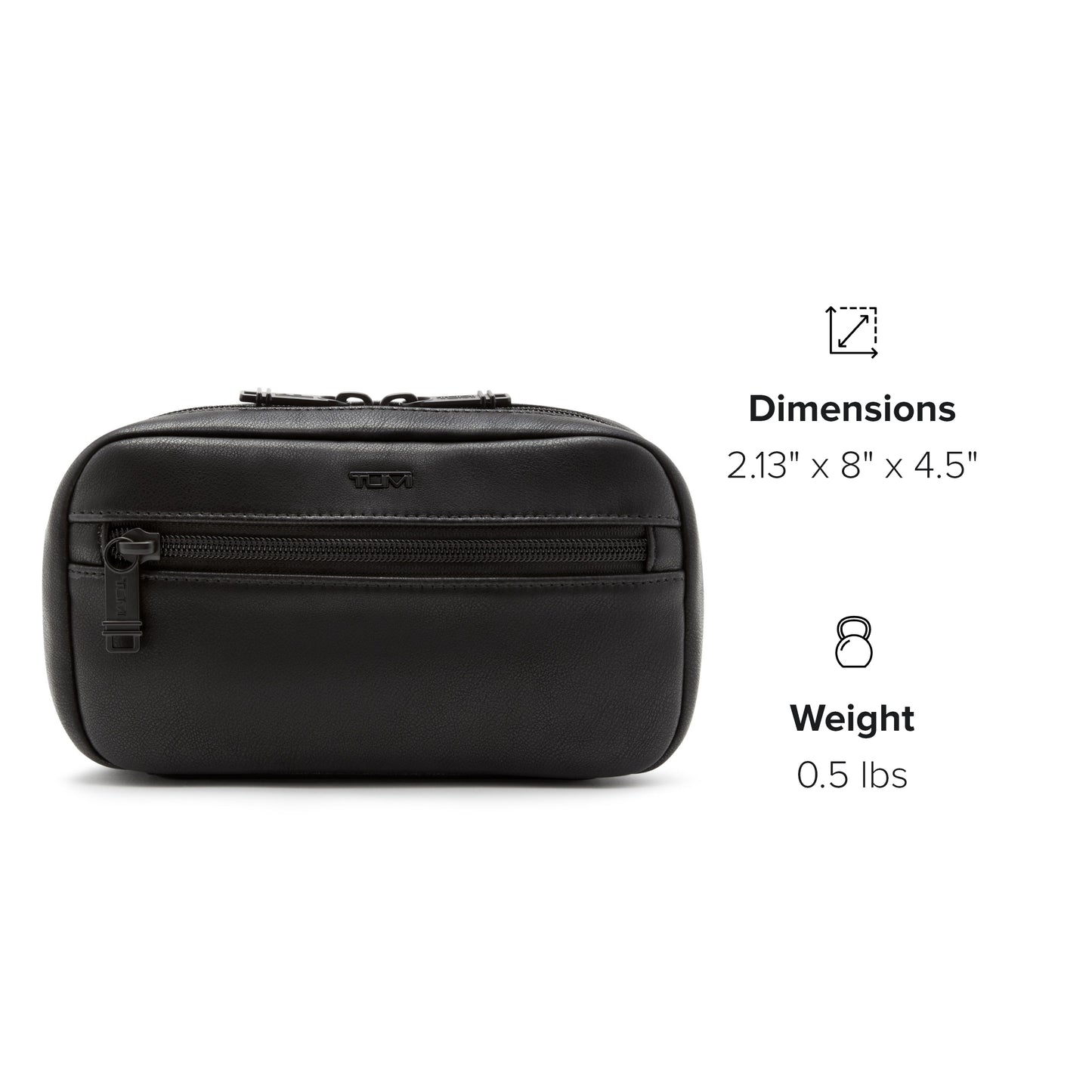 TUMI - Zip-Around Case - Travel Pouch Organizer Bag for Documents, Toiletries, Cosmetics - Accessories Case for Men & Women - Black