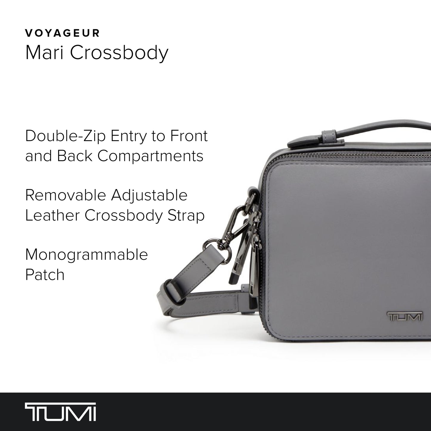 TUMI Voyageur Mari Crossbody - Pearl Grey