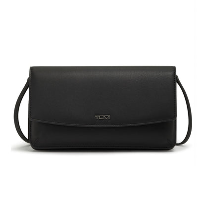 TUMI - Belden Crossbody Wallet Bag - Multipurpose Leather Travel Wallet - With Pockets & Card Holder - 4.5" x 8.0" x 1.3" - Black