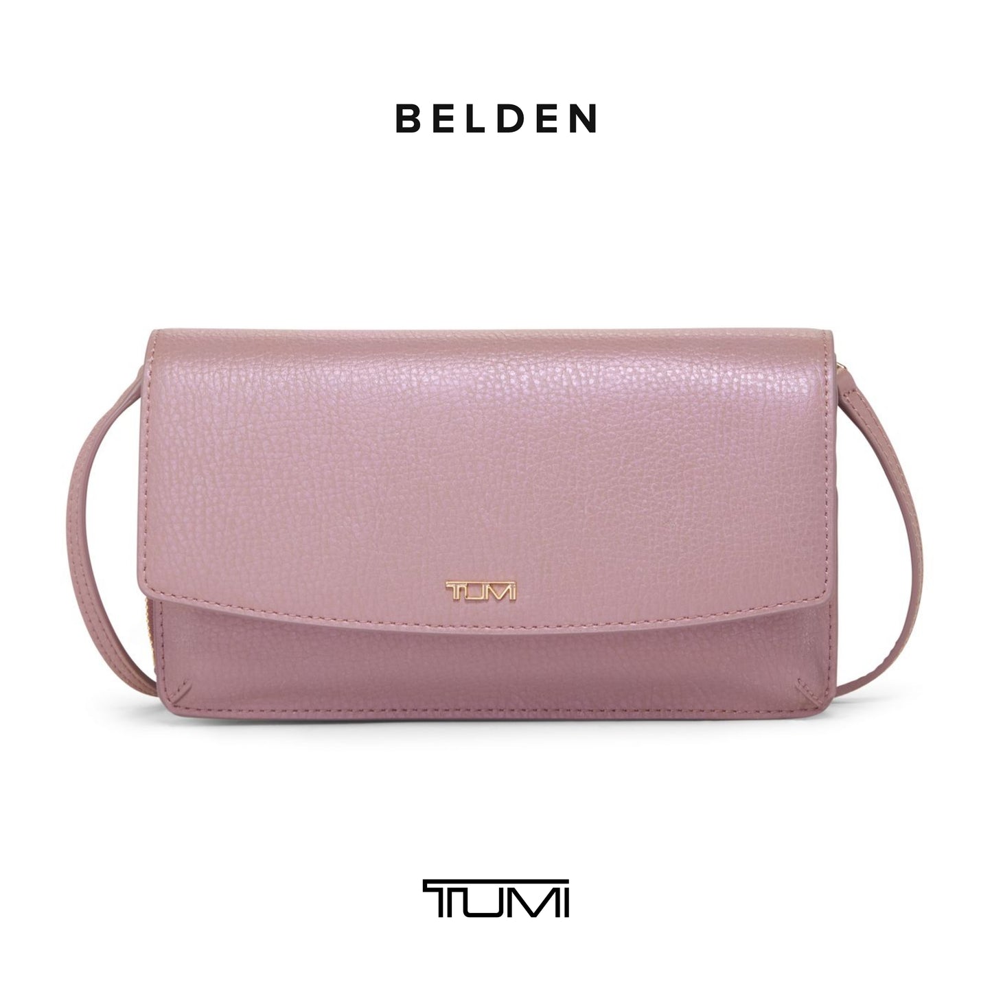 TUMI - Belden Wallet Crossbody for Women - Pearl Pink